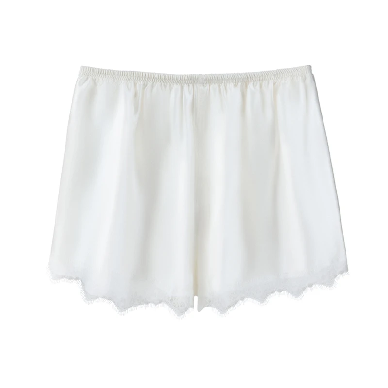 桑蚕丝女夏真丝安全裤薄款透气打底裤可外穿蕾丝睡裤短裤