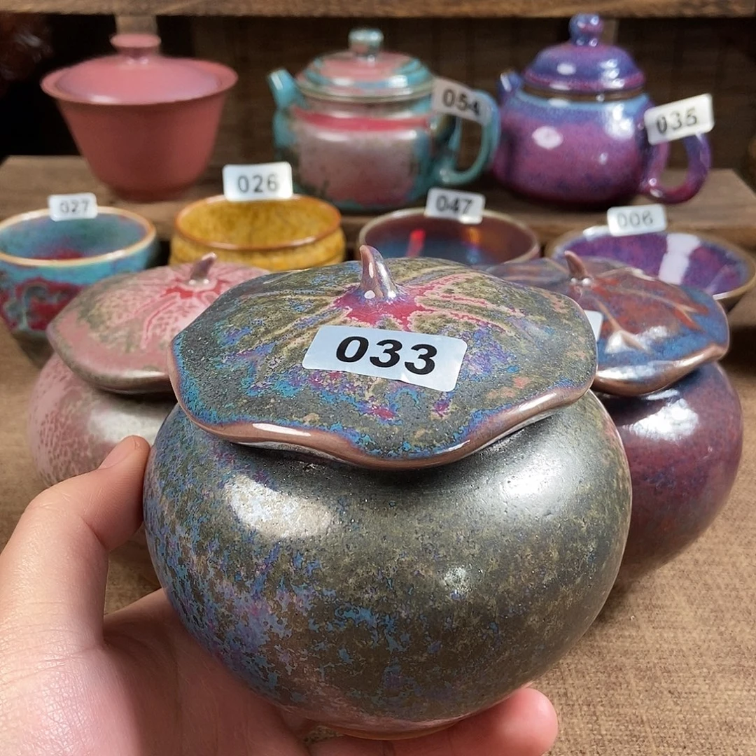 瓷片钧瓷茶壶茶具