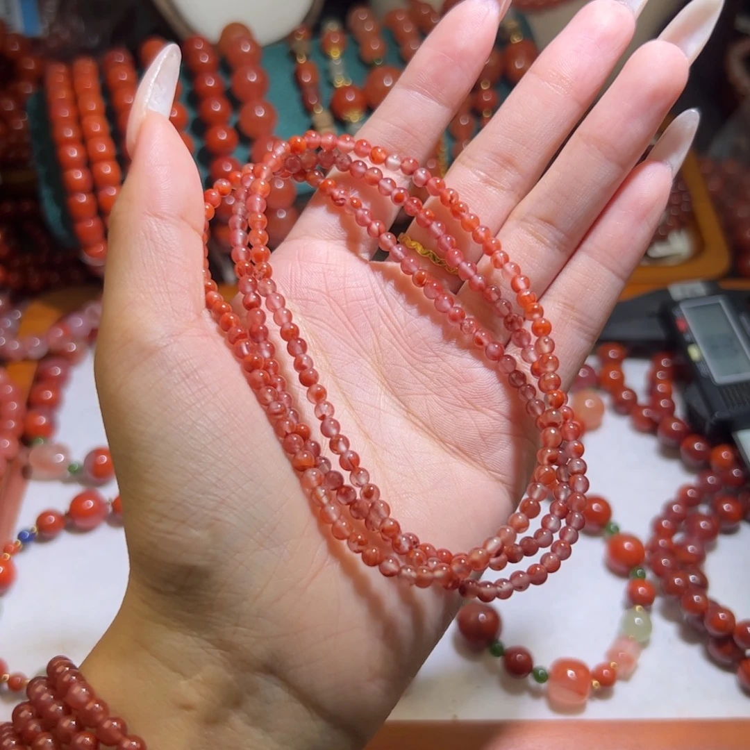 手链未镶嵌南红玛瑙3mm