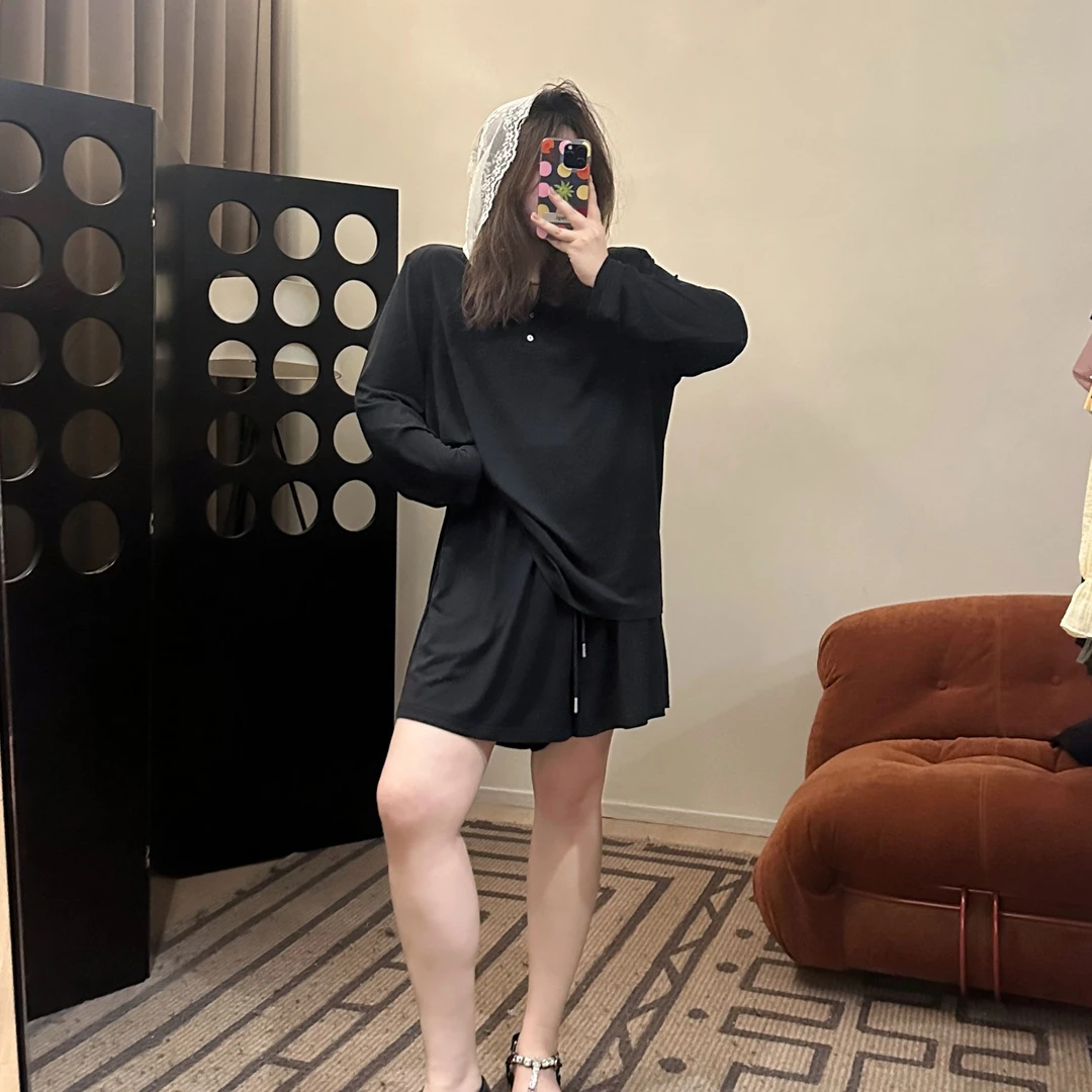 晶咕【清凉夏日-短裤】轻薄抽绳系带短裤宽松运动显瘦休闲