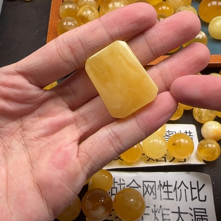 蜜蜡未镶嵌珠宝奇石天然47