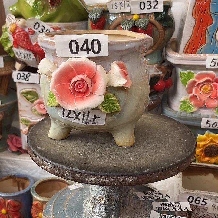 粗陶材质多肉花盆