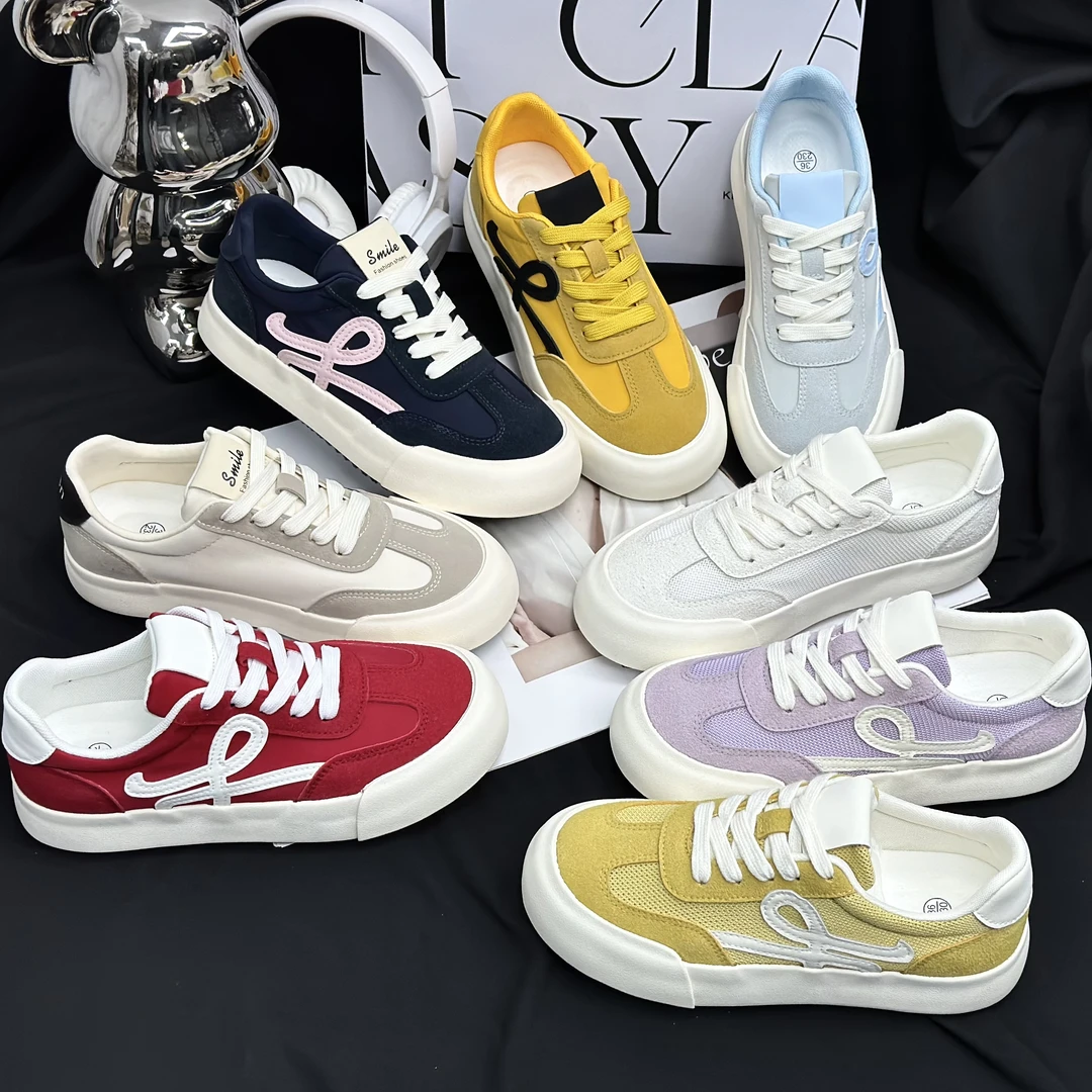 【Sai】网面休闲爆款百搭感厚底板鞋美拉德潮鞋2025夏季新款透气鞋