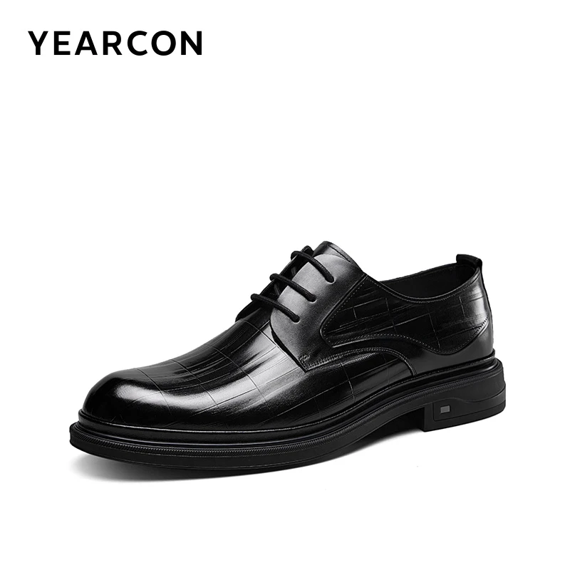 意尔康专柜真皮商务皮鞋男士牛皮休闲皮鞋时尚英伦正装结婚婚鞋男