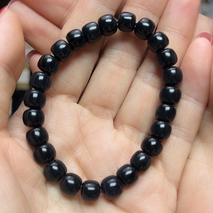 和田玉（墨玉）未镶嵌颈饰卡8老型福利款