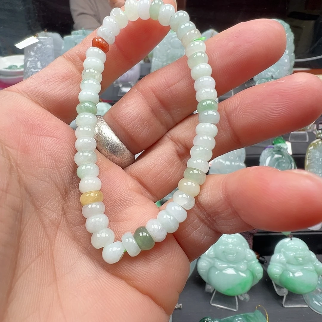 翡翠未镶嵌颈饰手串