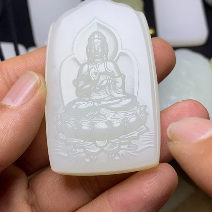 观音厚12.6+卡37×61.6精品46中号观音牌精雕工艺