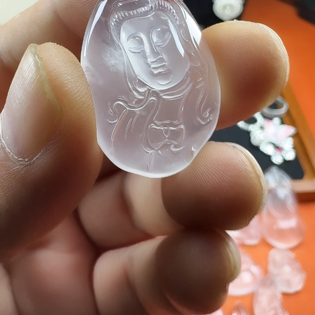 石英质玉未镶嵌吊坠(不含链)