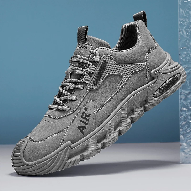 森刻男鞋2024秋冬季新款软底舒适百搭潮流运动休闲跑步鞋软底软面