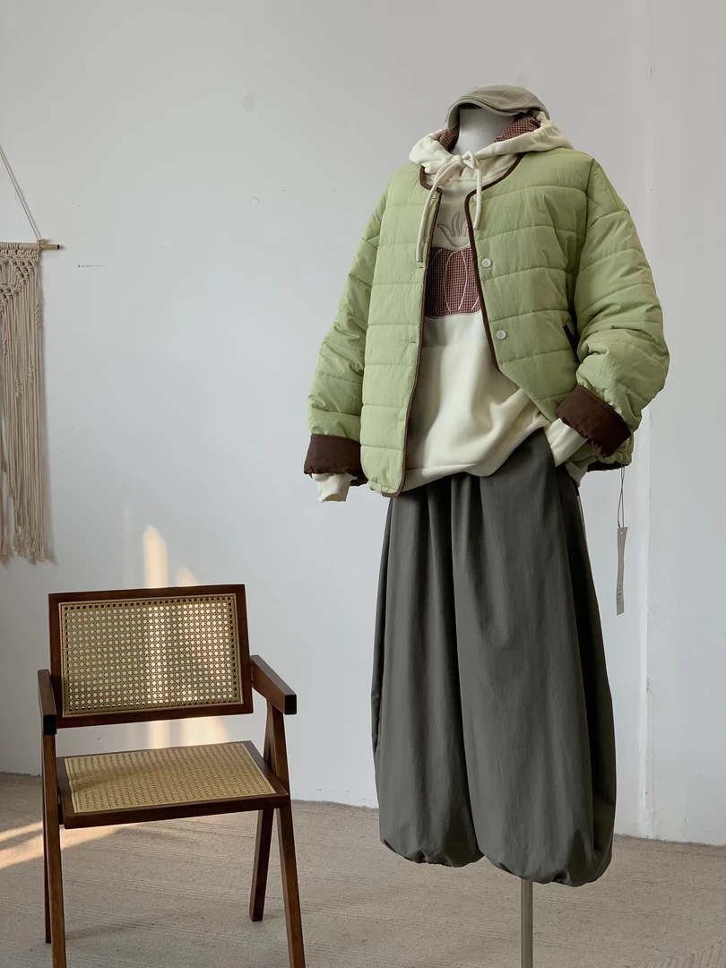 “什么都有”组合链接日系宽松加厚冬季棉服外套合集