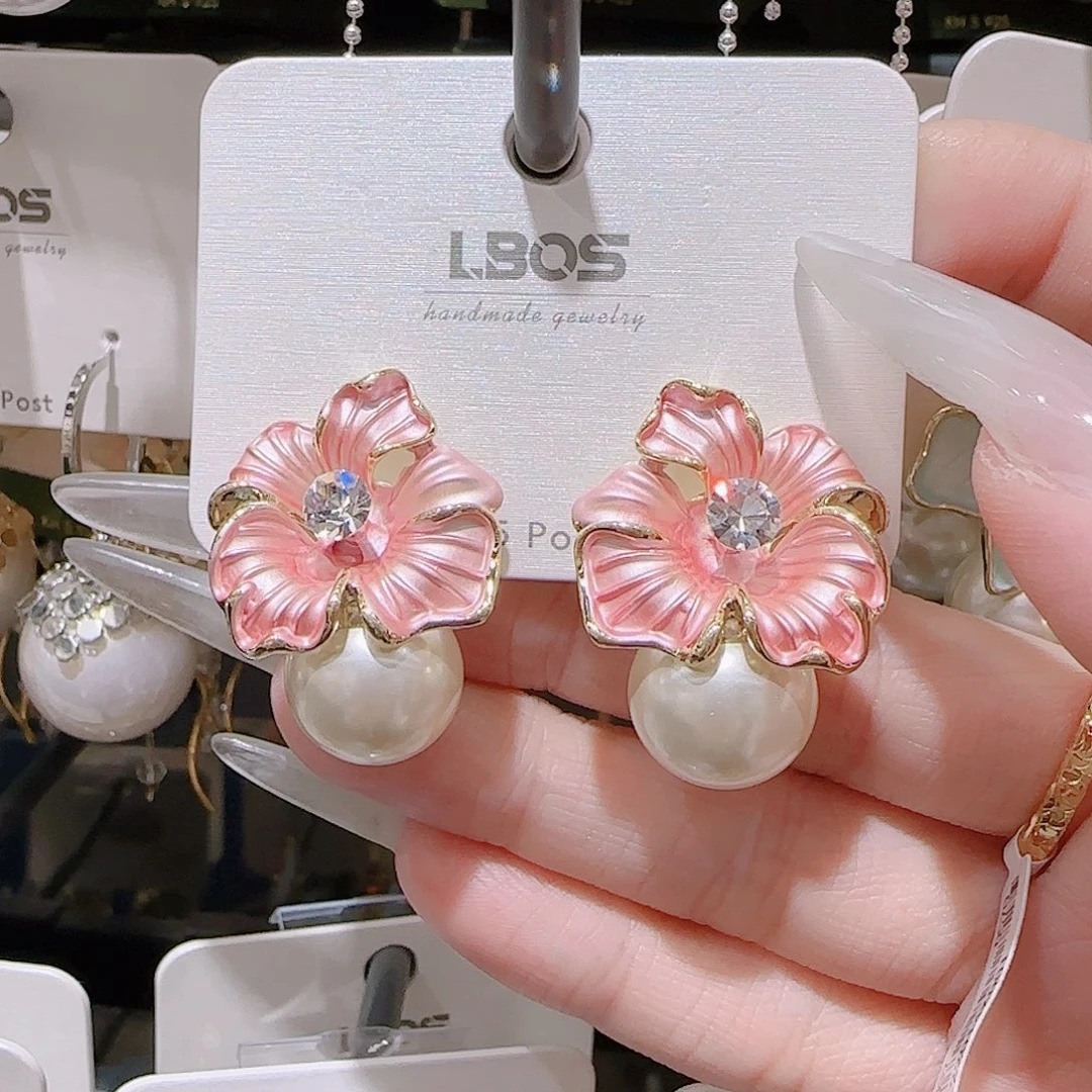 锆石铜合金925银耳环