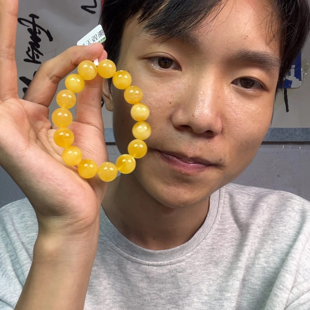蜜蜡颈饰未镶嵌多样性老黄蜡蜜蜡卡14货头