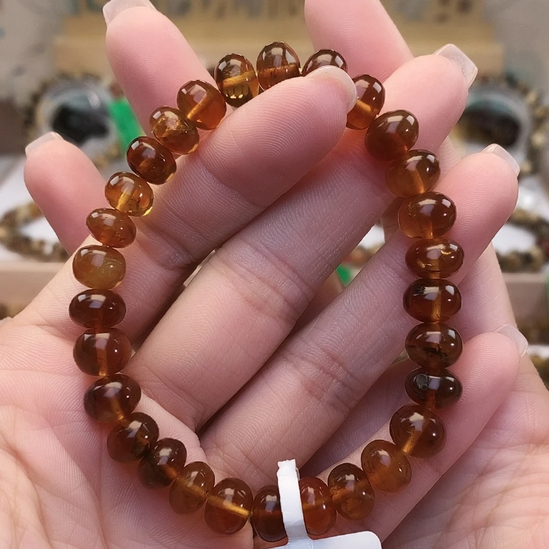 琥珀未镶嵌手链8➕