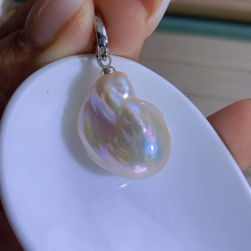 【闪购商品】淡水珍珠天然珍珠（微瑕）合金