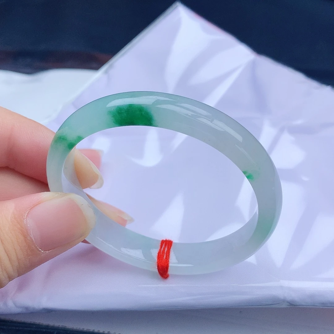 翡翠未镶嵌手镯天然缅甸翡翠A货手镯