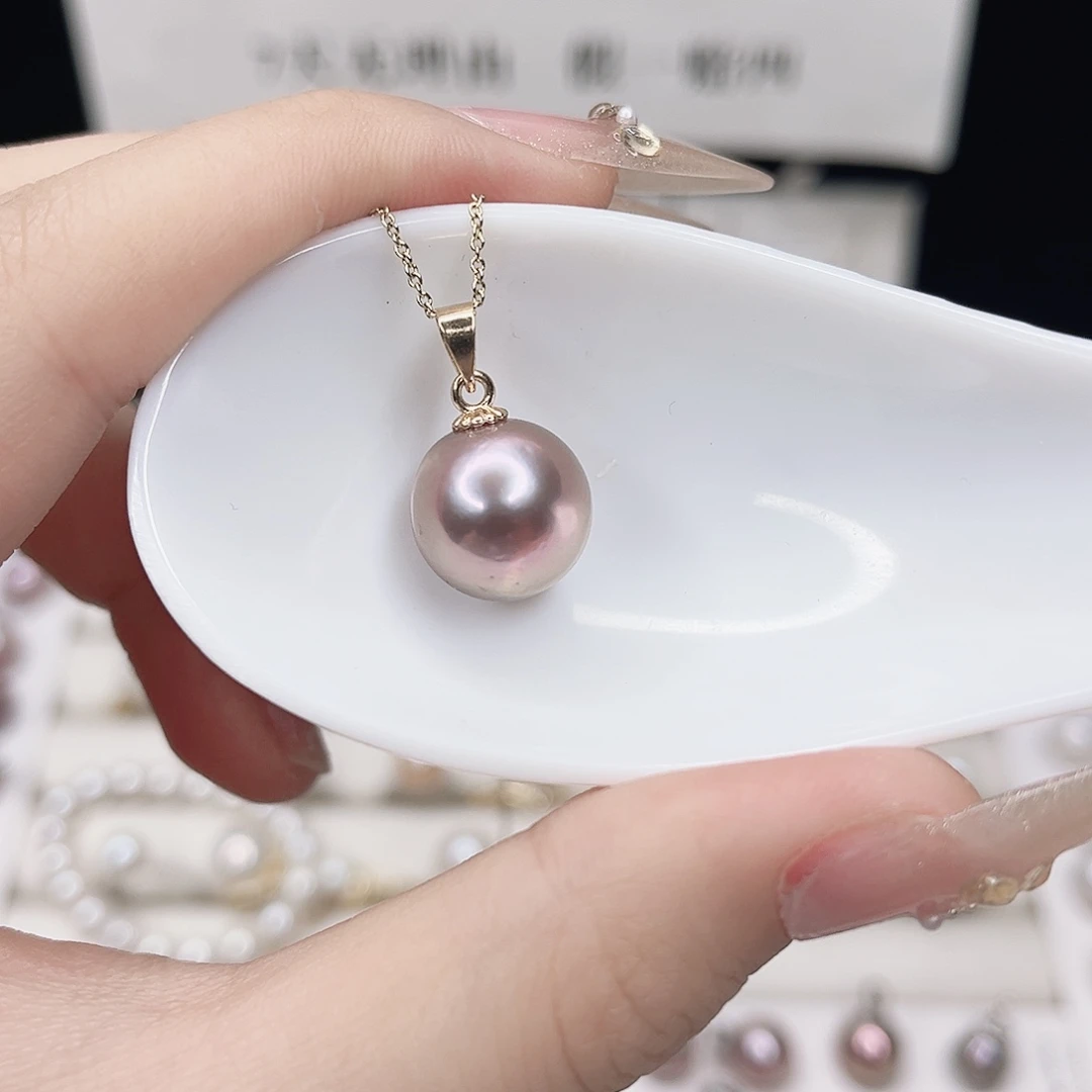 合金淡水珍珠吊坠(赠链)