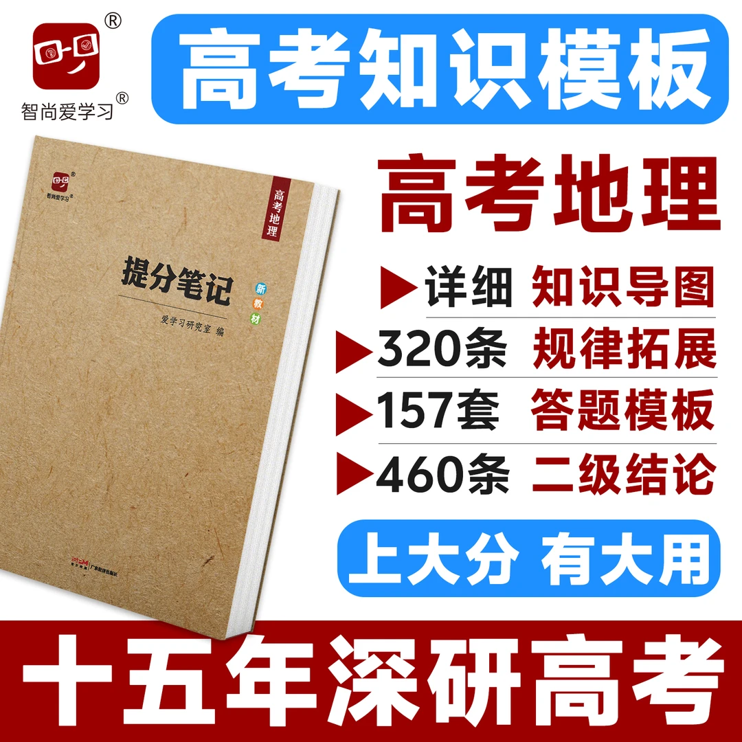 智尚爱学习2026高考提分笔记高考地理高中地理答题模板二级结论