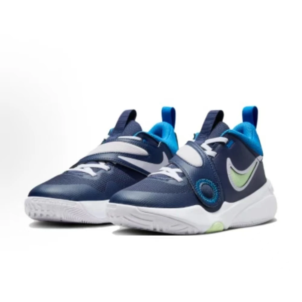 正品耐克NIKE Team Hustle系列四季篮球鞋防滑透气耐磨DV8996-401