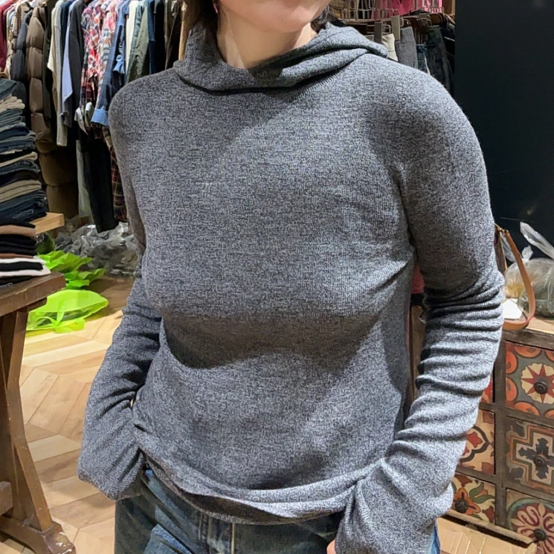新款超百搭羊毛帽衫