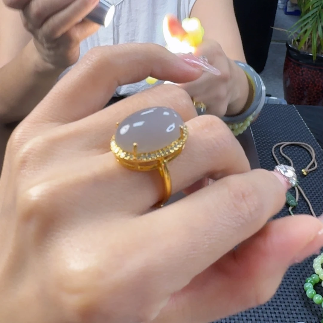 和田玉戒指合金精品