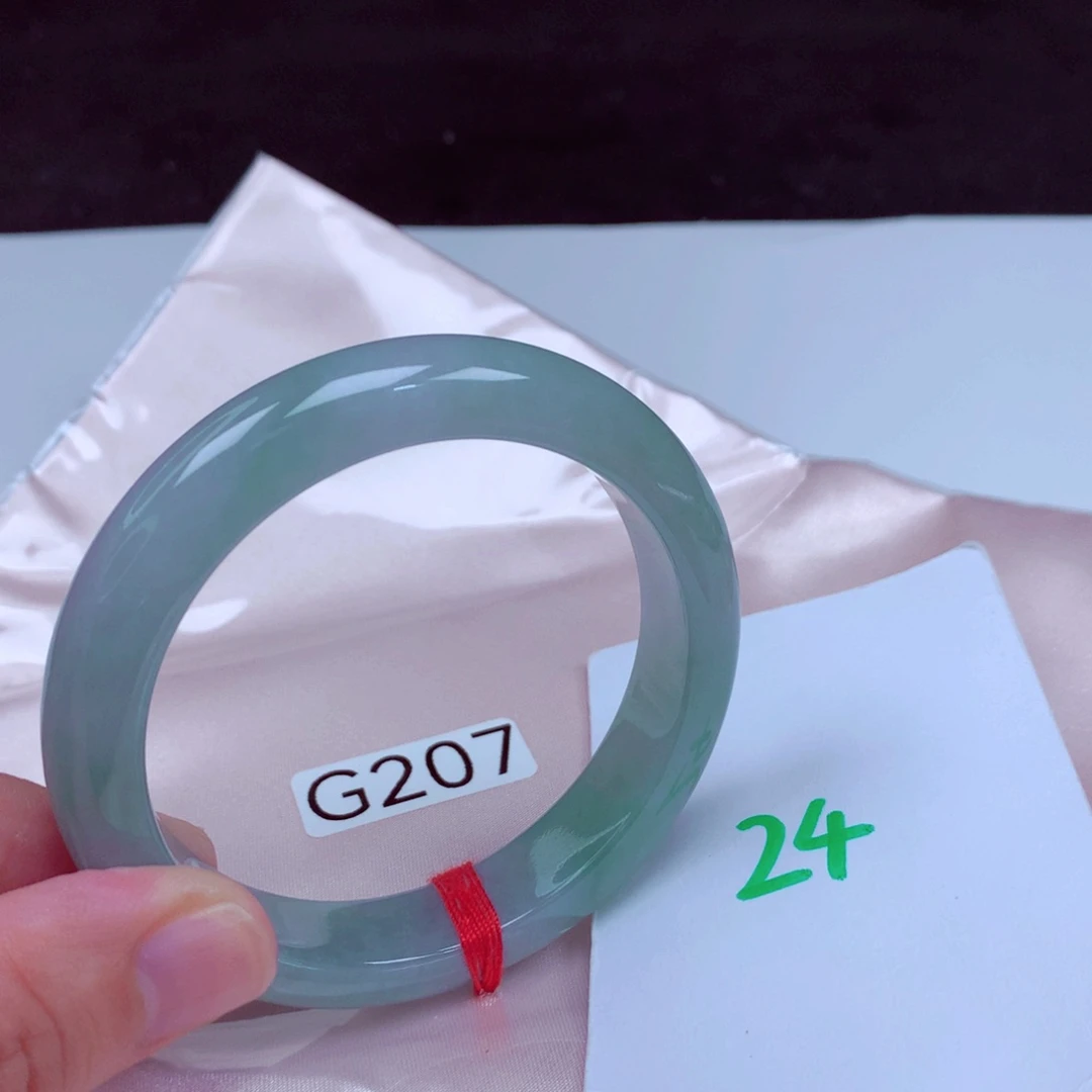 未镶嵌手镯翡翠缅甸天然A货翡翠手镯55.9