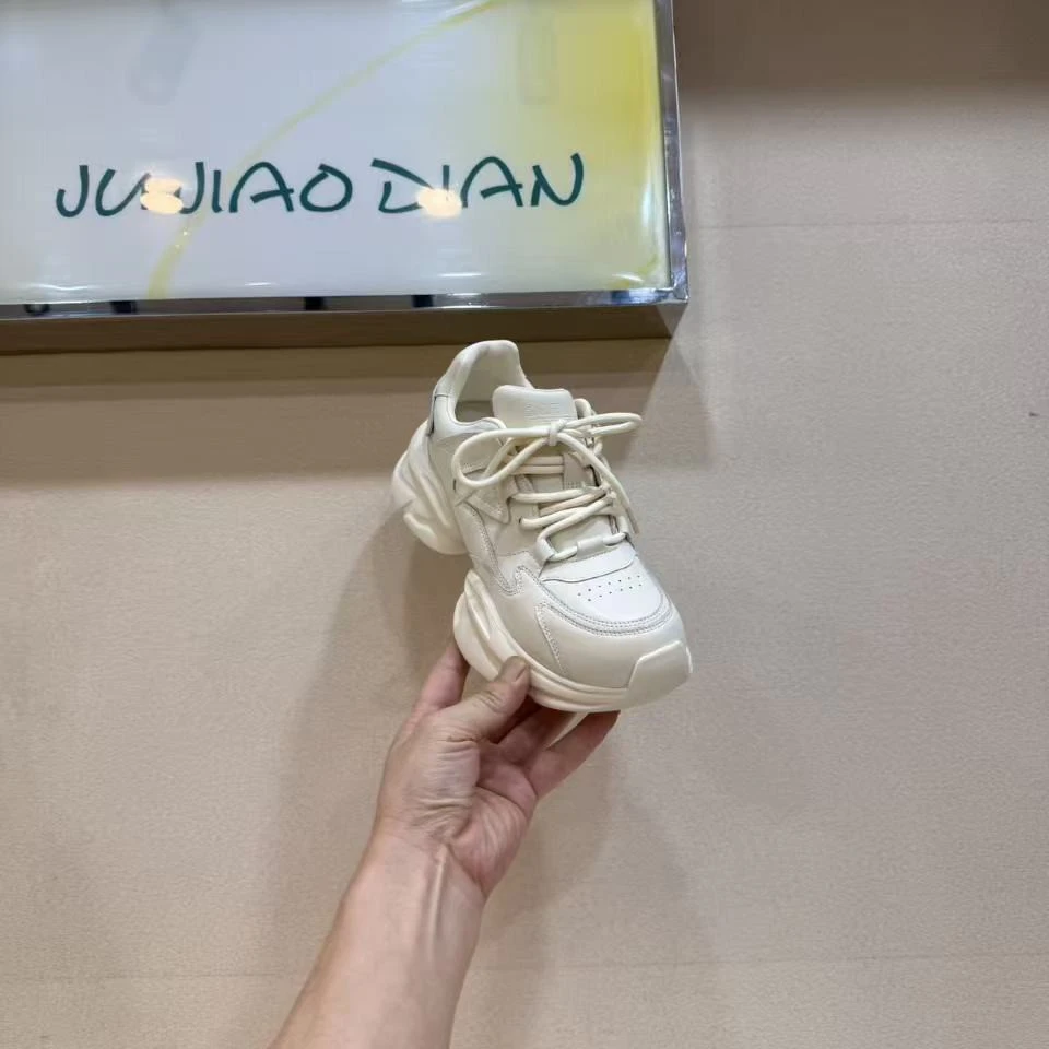 欧洲站厚底老爹鞋女2025秋季新款松糕厚底休闲百搭小个增高运动鞋