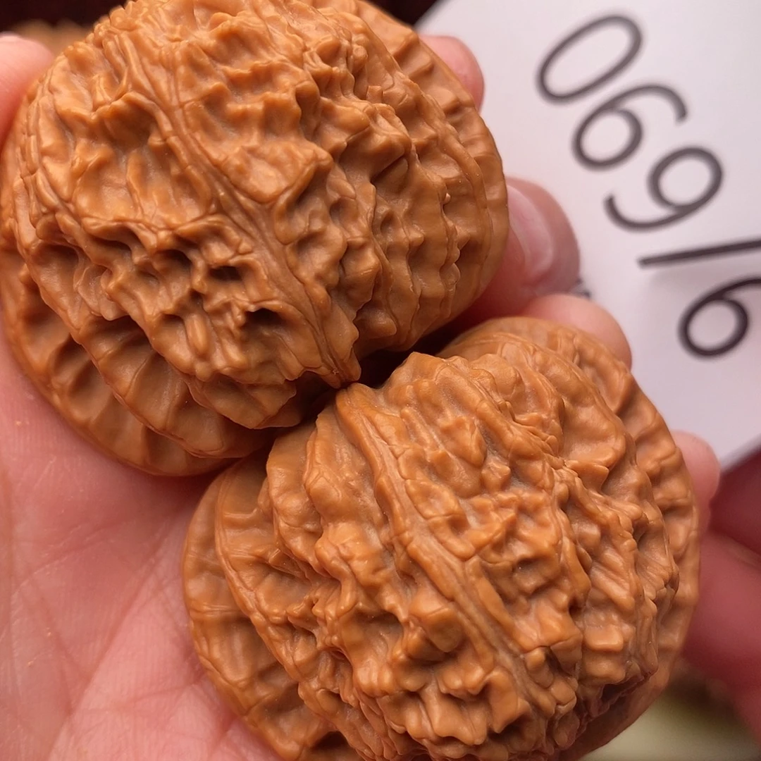 文玩核桃把件42白狮子