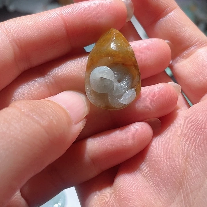 翡翠未镶嵌颈饰天然