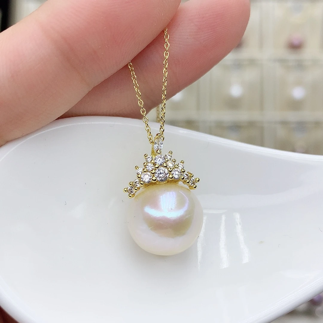 淡水珍珠颈饰合金