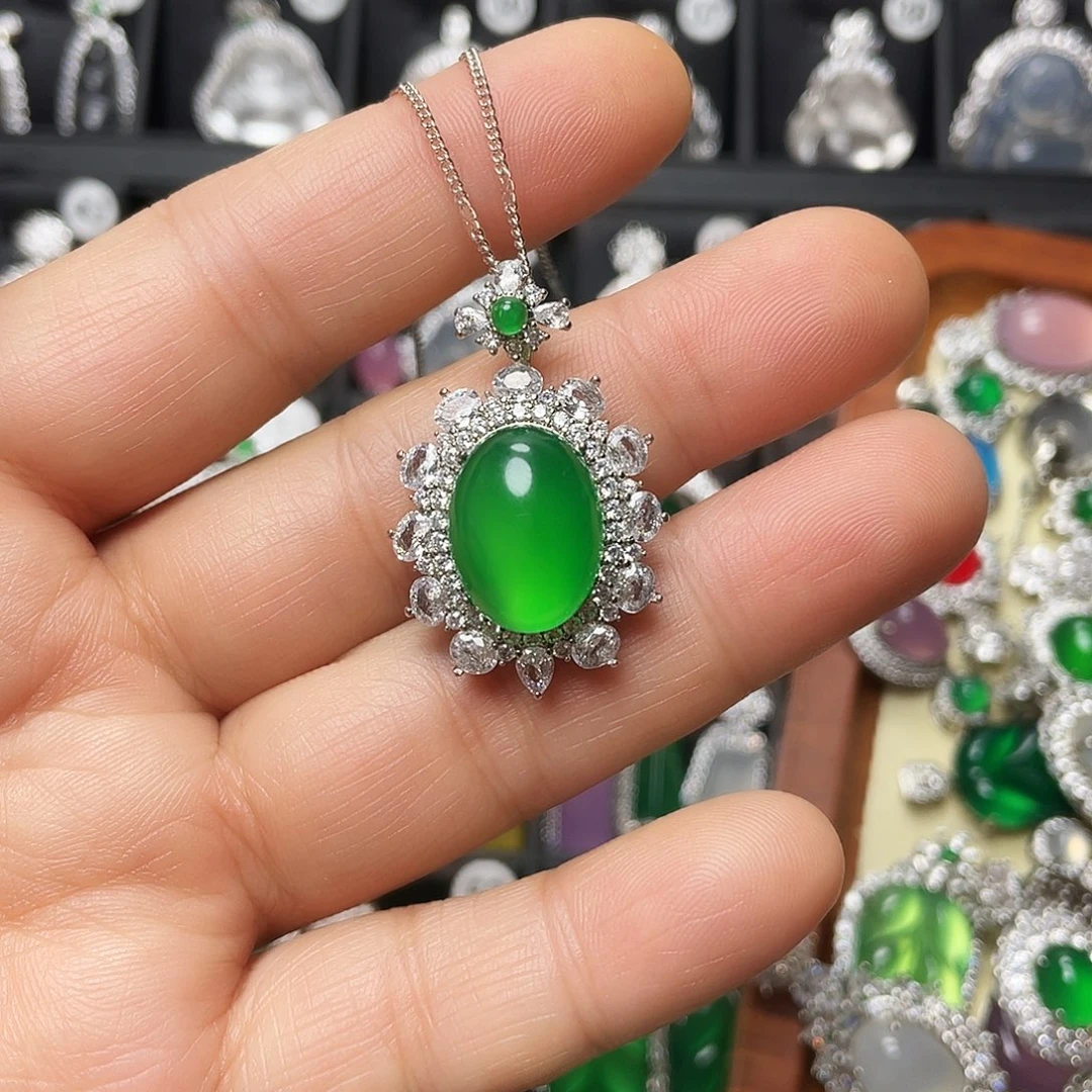 玛瑙/玉髓合金颈饰