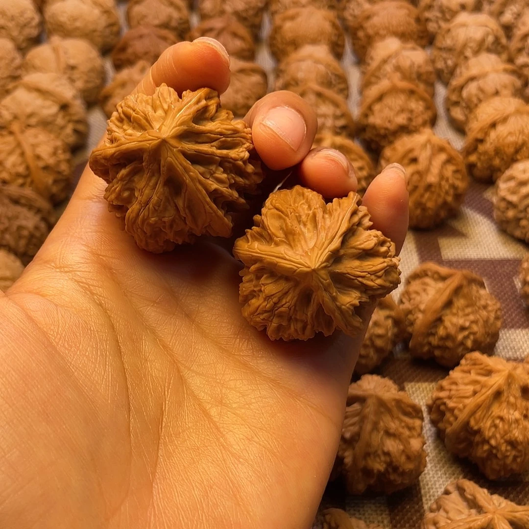 文玩核桃把件文山三棱