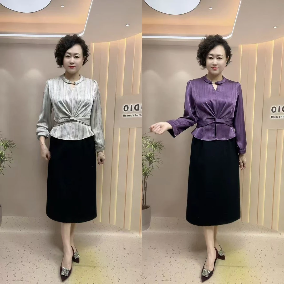 12#时尚气质假两件连衣裙