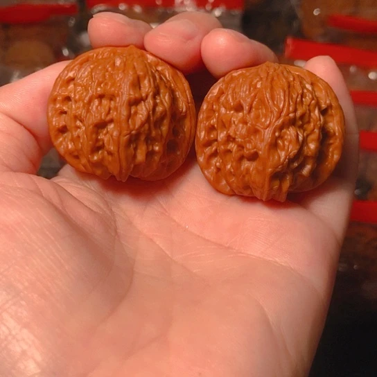 文玩核桃把件磨盘36