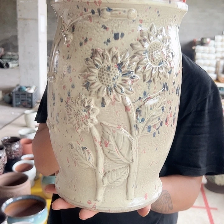 紫砂花盆高30口20
