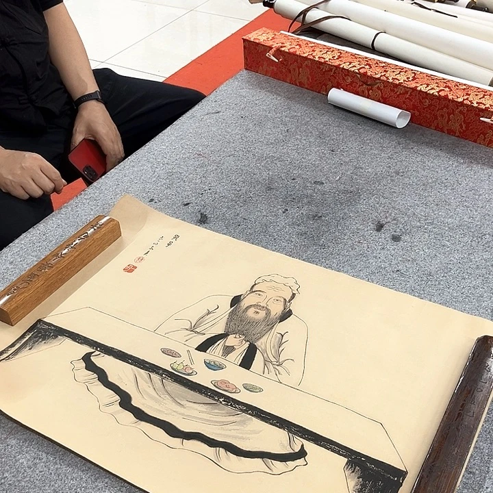 国画绘画作品曹老师