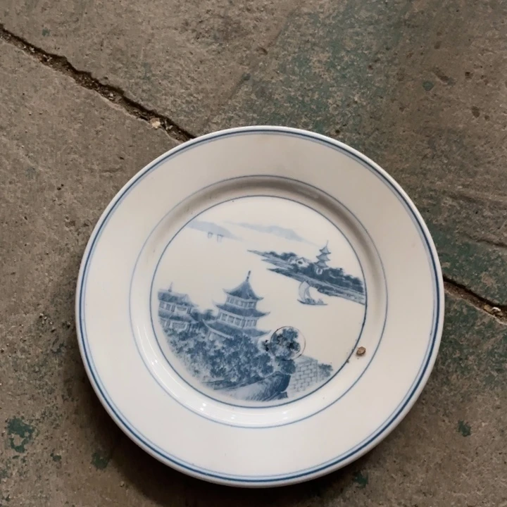 醴陵高温釉下8寸微瑕