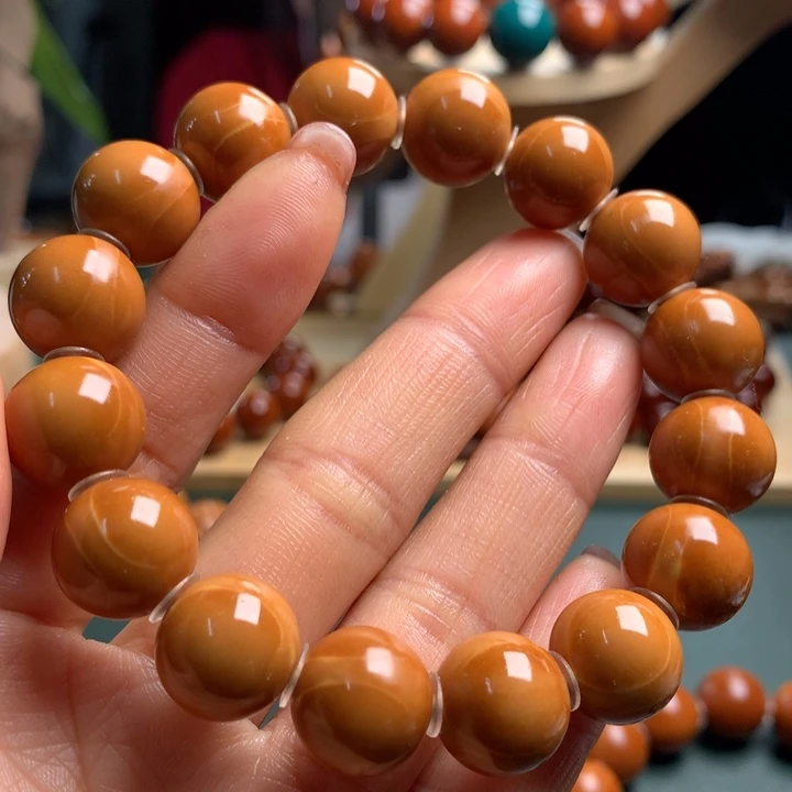 橄榄核手串1.35水晶核