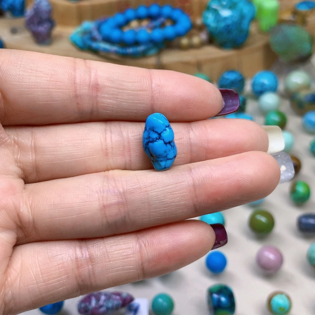 绿松石未镶嵌三彩随行