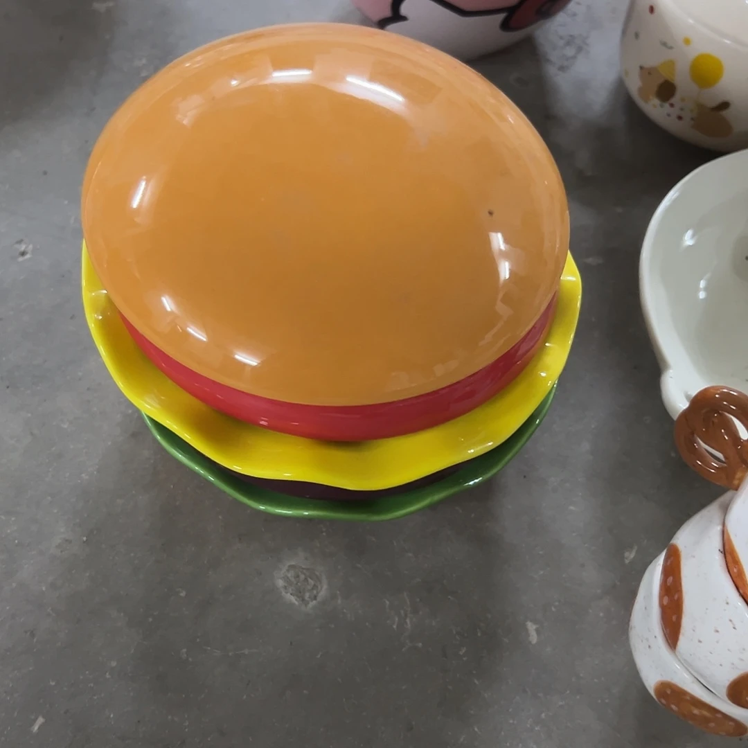搪瓷微瑕汉堡一套