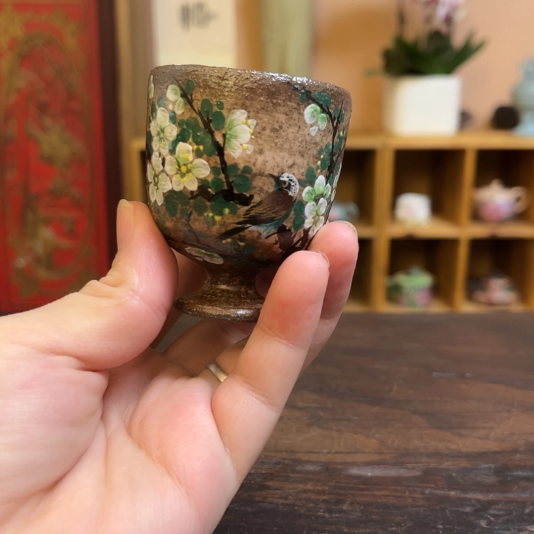 柴烧手工手绘陶瓷
