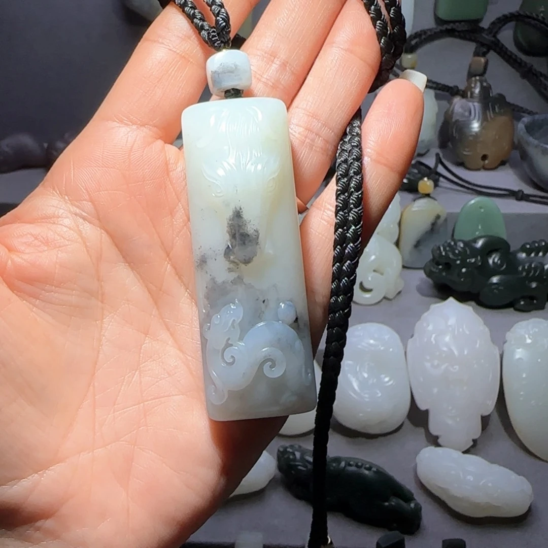 和田玉挂件未镶嵌鱼*陈