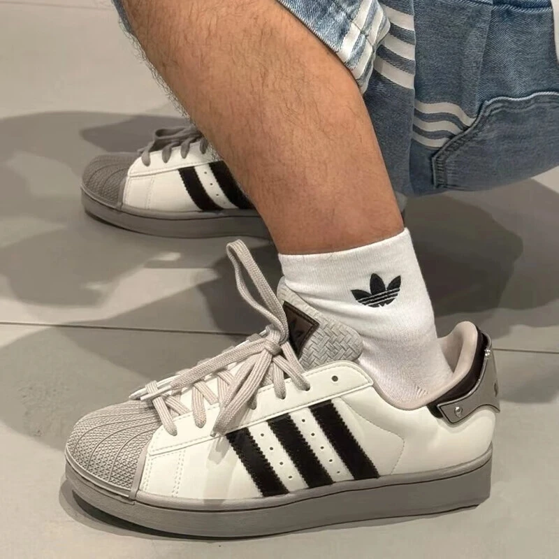 阿迪达斯Adidas男鞋三叶草运动鞋经典贝壳头板鞋百搭休闲鞋JQ6250