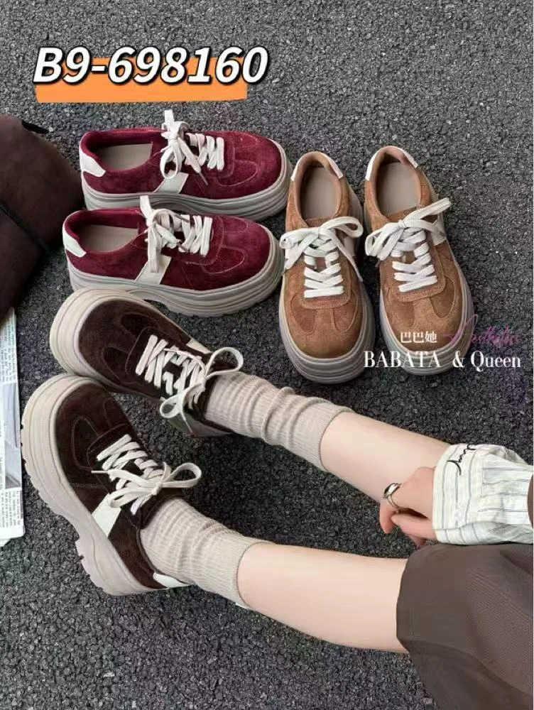 唐琪女装【698160】厚底增高系带单鞋