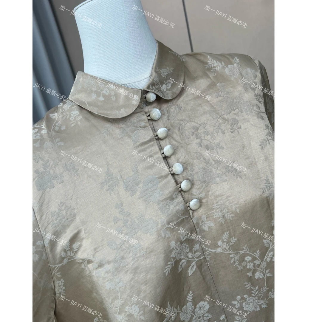 国风新中式时尚百搭设计款立领衬衫