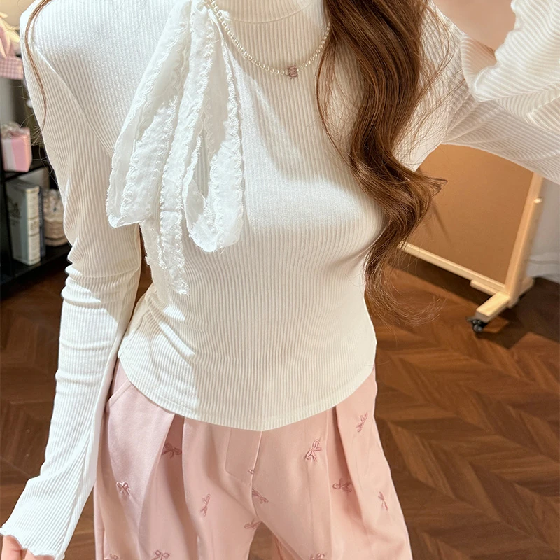 打底衫合集 织物猪原创 秋冬简约百搭打底衫女气质显瘦