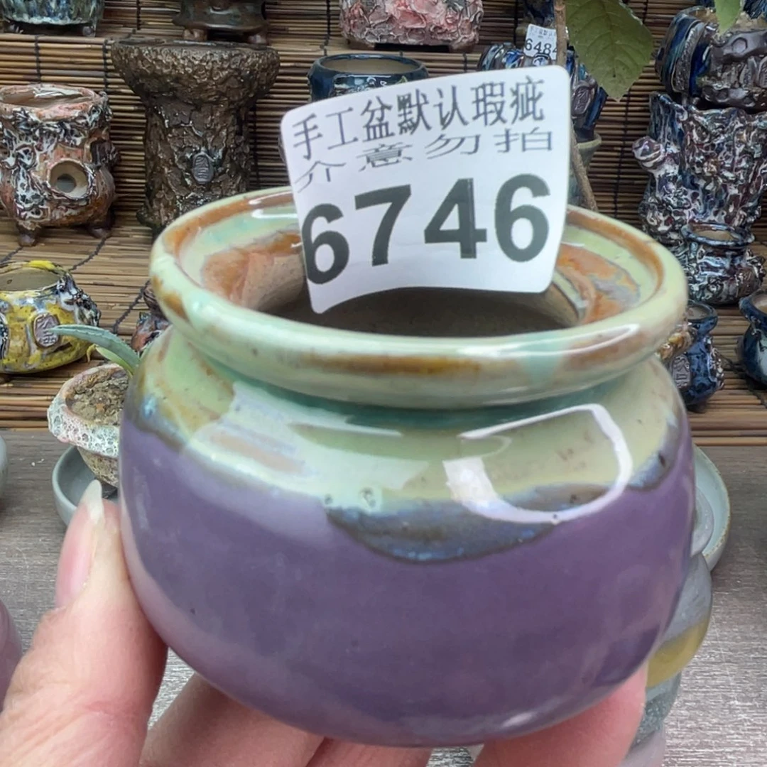 手工花盆默认瑕疵完美者勿拍