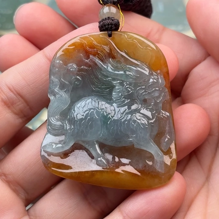 翡翠未镶嵌颈饰天然翡翠a货