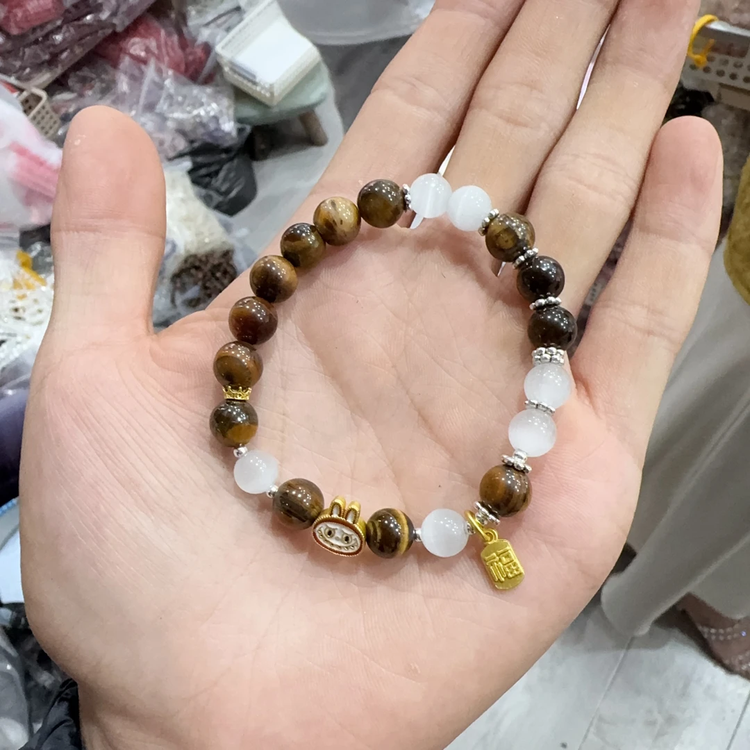 天然虎晴石单圈手串约8mm左右多样性拍一发一wwx