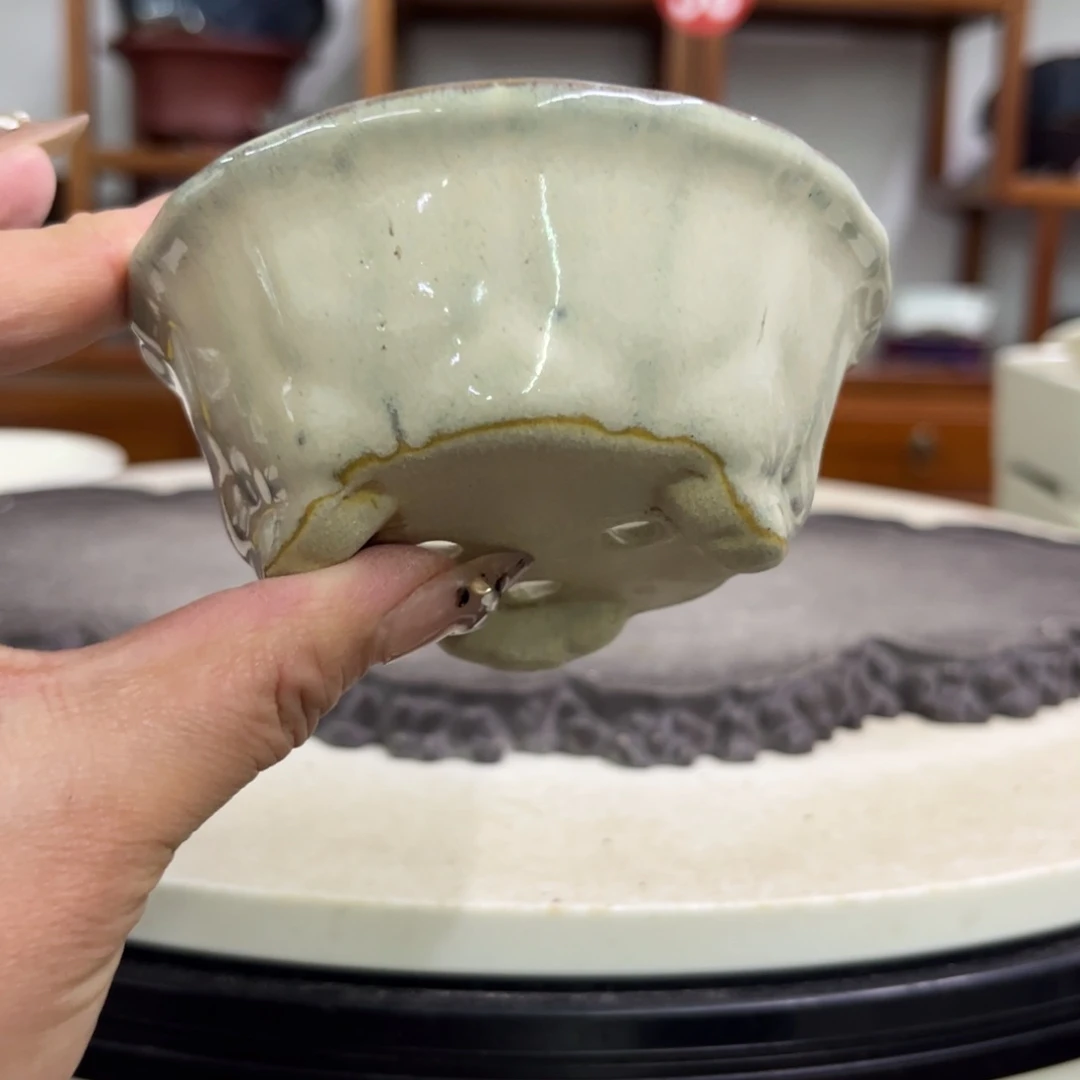 紫砂花盆瑕疵4.5-9。。。