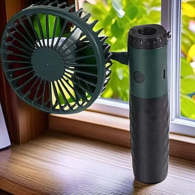 便携式手持小风扇可夹伞柄USB充电大风力适合学生多功能